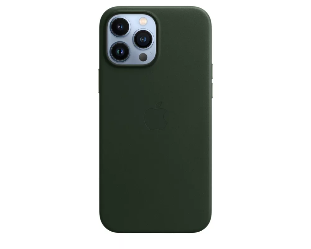 Калъф Apple iPhone 13 Pro Max Leather Case with MagSafe - Sequoia Green 4