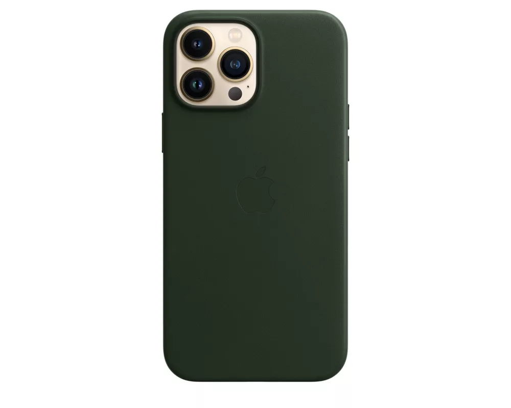 Калъф Apple iPhone 13 Pro Max Leather Case with MagSafe - Sequoia Green 3