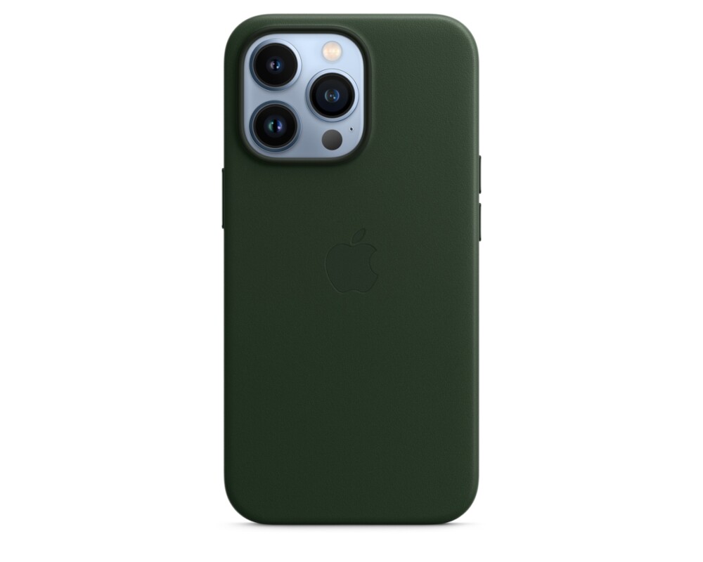 Калъф Apple iPhone 13 Pro Leather Case with MagSafe - Sequoia Green 4