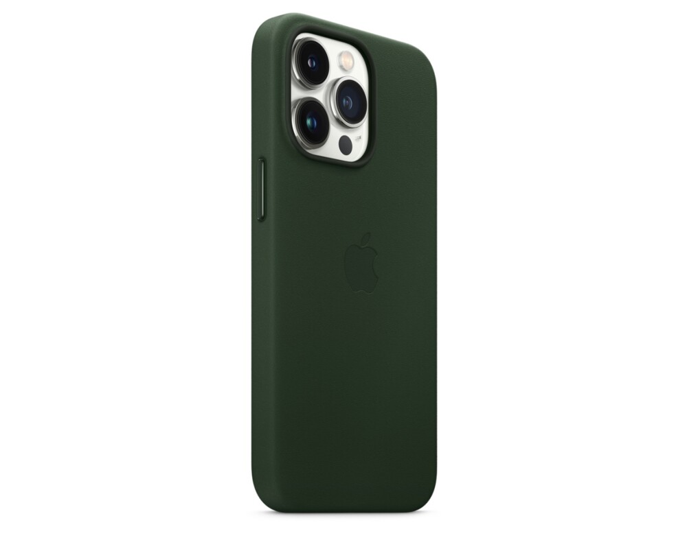 Калъф Apple iPhone 13 Pro Leather Case with MagSafe - Sequoia Green 5