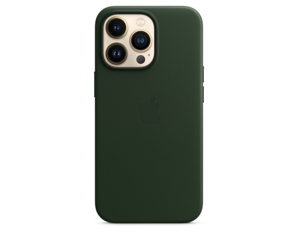 Калъф Apple iPhone 13 Pro Leather Case with MagSafe - Sequoia Green 3