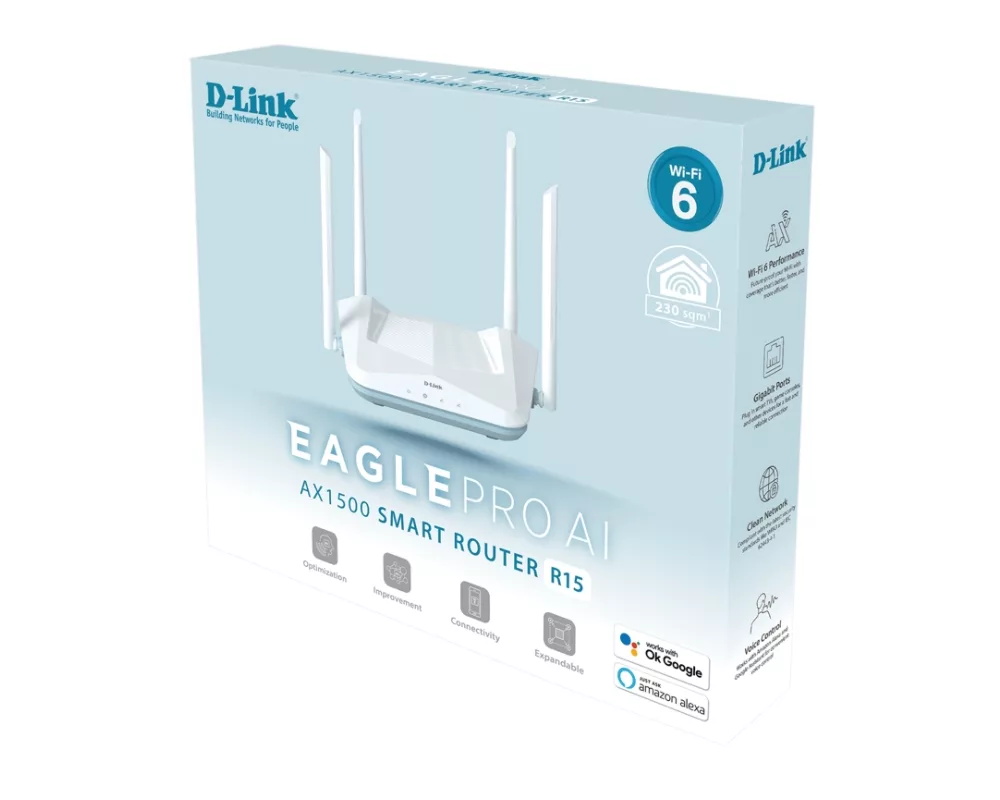Рутер D-Link Eagle Pro AI AX1500 Smart Router 4