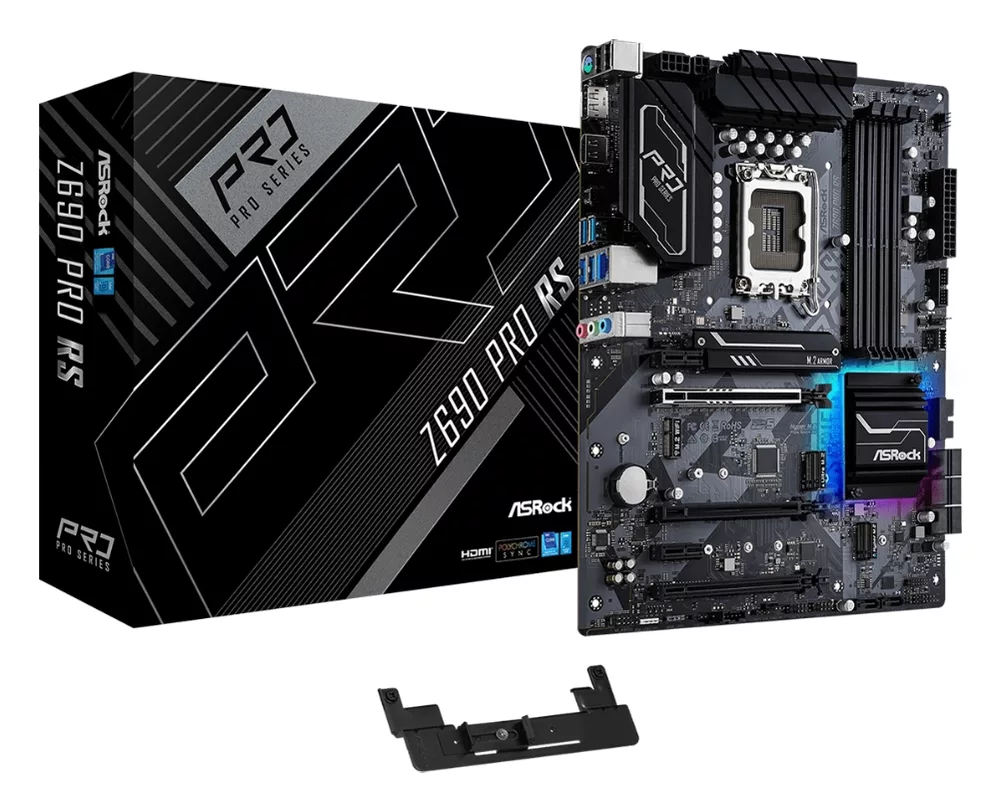 Дънна платка ASRock Z690 Pro RS, LGA1700, ATX, Polychrome RGB 3