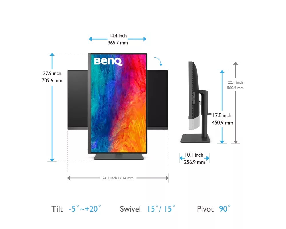 Монитор BenQ 27" PD2705U 4K UltraHD  8