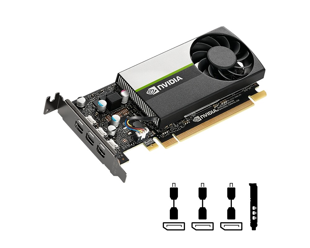 Видеокарта PNY NVIDIA T400 4GB GDDR6 Low Profile 2