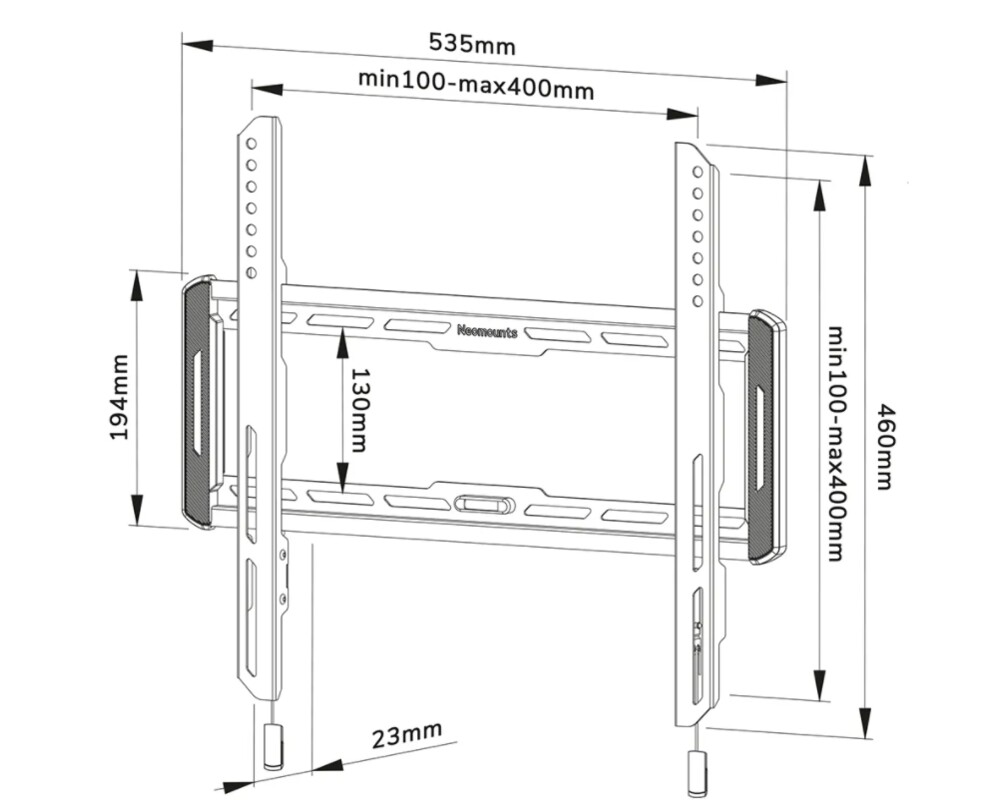 Стойка Neomounts Screen Wall Mount (fixed 4