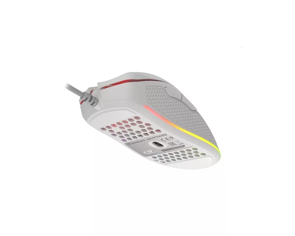 Мишка Genesis Gaming Mouse Krypton 555 8000DPI RGB White Software 10