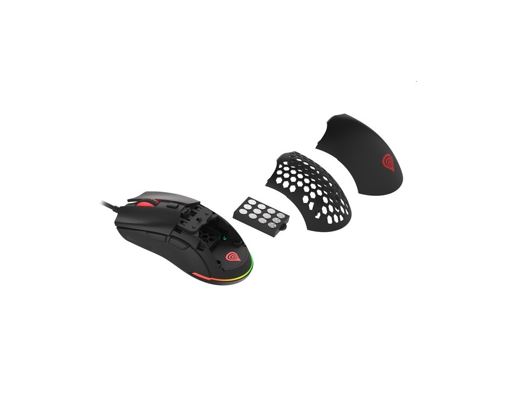 Мишка Genesis Gaming Mouse Krypton 8000DPI RGB Ultralight Black PAW3333 2