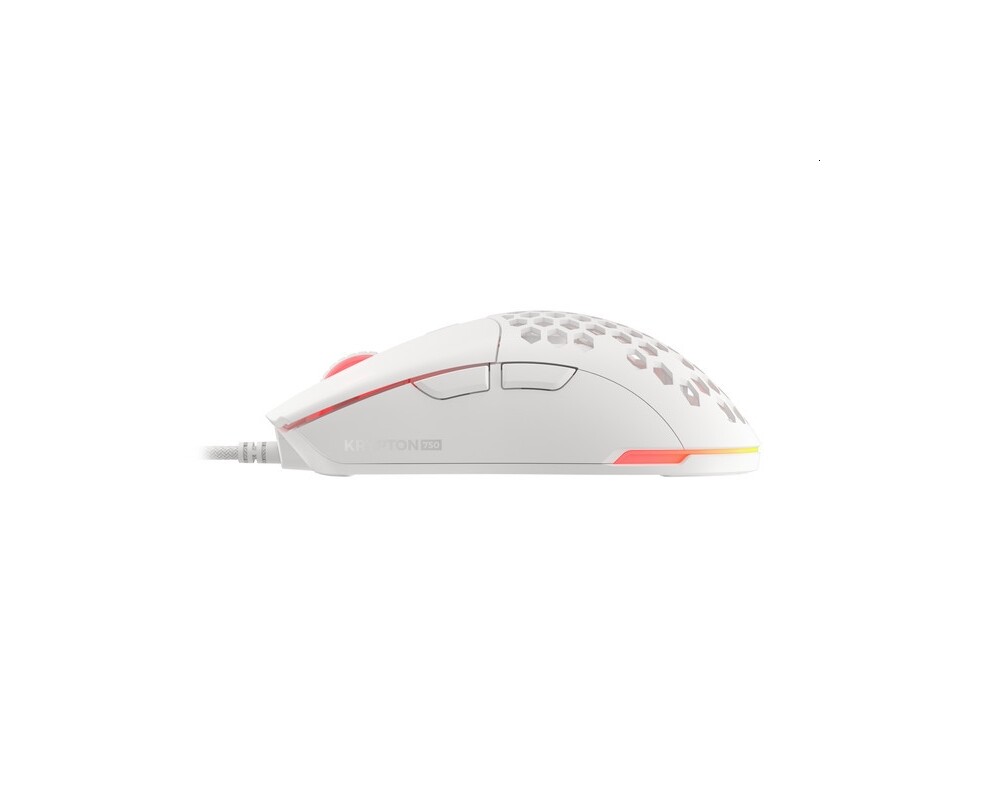 Мишка Genesis Gaming Mouse Krypton 8000DPI RGB Ultralight White PAW3333 6
