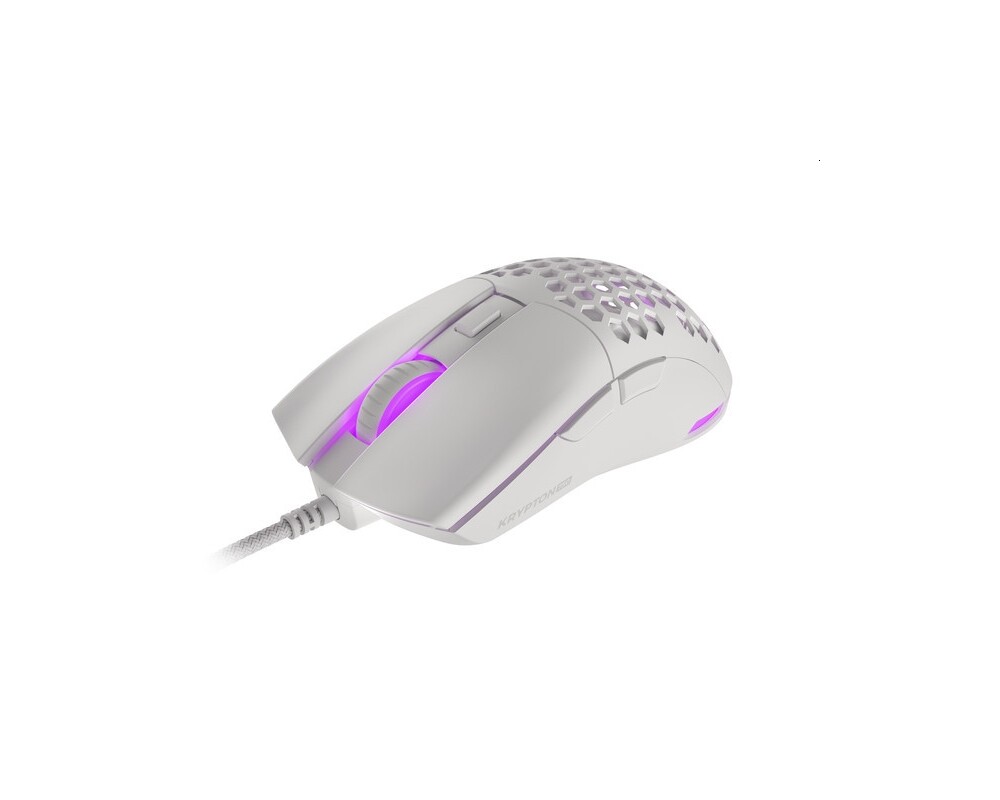 Мишка Genesis Gaming Mouse Krypton 8000DPI RGB Ultralight White PAW3333 9