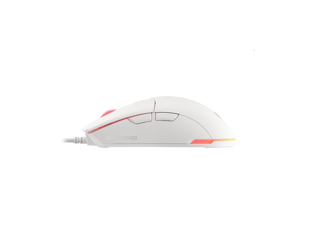 Мишка Genesis Gaming Mouse Krypton 8000DPI RGB Ultralight White PAW3333 5