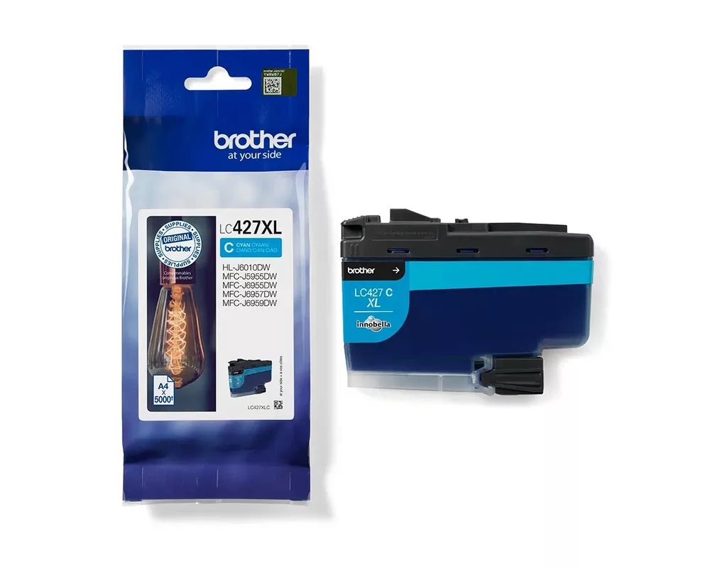 Мастило Brother LC-427XLC Cyan Ink Cartridge 3