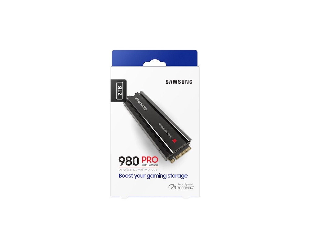 SSD Samsung SSD 980 PRO Heatsink 2TB Int. PCIe Gen 4.0 x4 NVMe 1.3c 11
