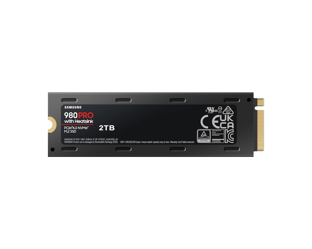 SSD Samsung SSD 980 PRO Heatsink 2TB Int. PCIe Gen 4.0 x4 NVMe 1.3c 4