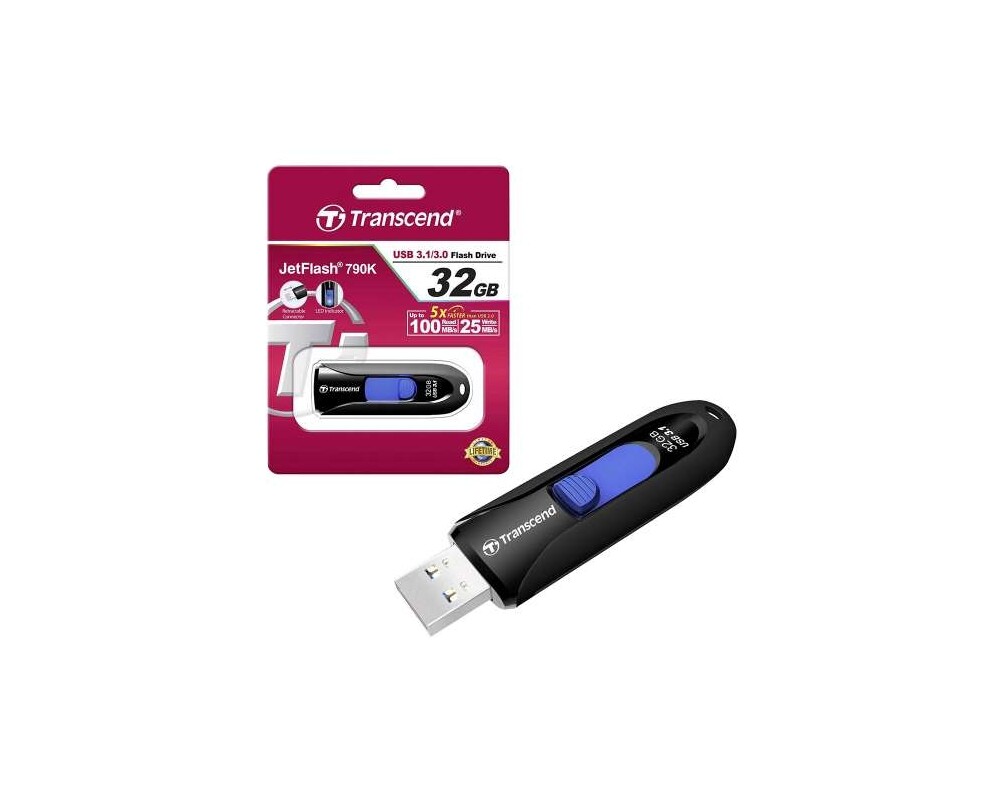 Флаш памет Флаш памет Transcend 32GB JetFlash 790 USB 3.0 2