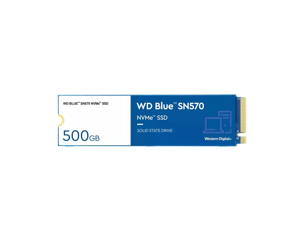 SSD WD Blue SSD SN570 NVMe 500GB M.2 2280 PCIe Gen3 8Gb 7