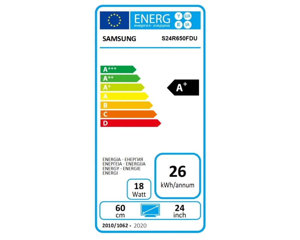 Монитор SAMSUNG LS24R650FDUXEN 24inch IPS FHD 1920x1080 16:9 1000:1 250cd 15