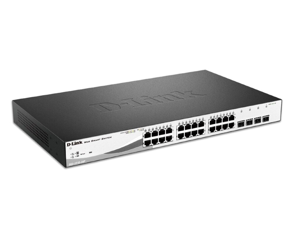 Switch (Комутатор) D-Link 24 PoE 10/100/1000 Base-T port with 4 x 1000Base-T /SFP ports 2