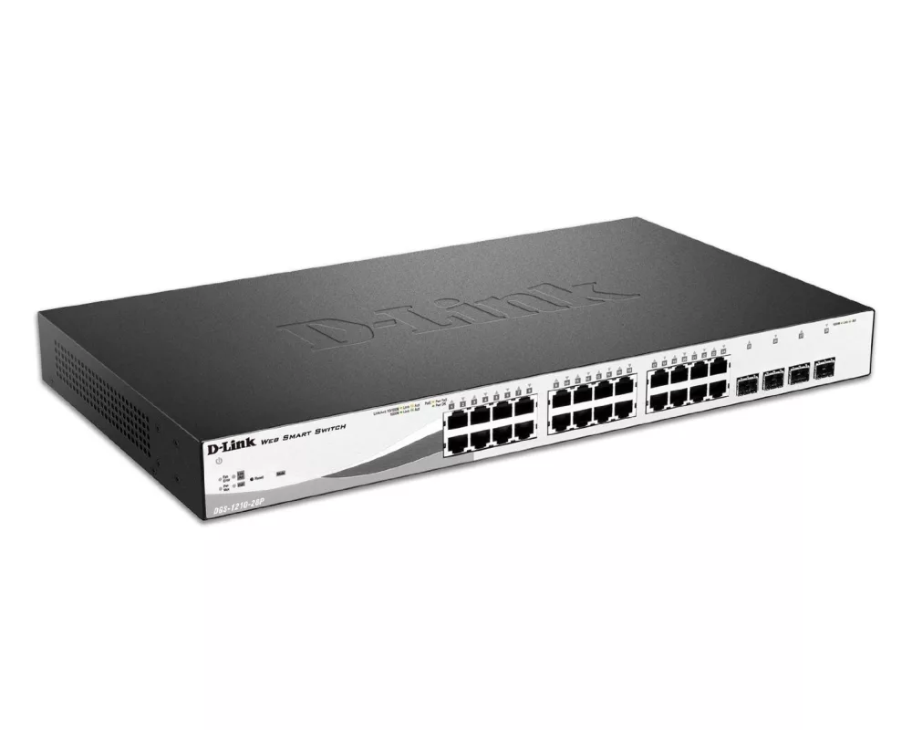 Switch (Комутатор) D-Link 24 PoE 10/100/1000 Base-T port with 4 x 1000Base-T /SFP ports 2