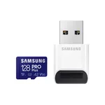 <span>Флаш карта</span> Samsung 128GB Micro SD PRO Plus + Reader <span class='catalog-num-in-name'>MB-MD128KB/WW</span> - 