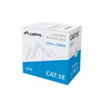 <span>Мрежов кабел</span> Lanberg Lan Cable UTP Cat.5e 305m Solid CCA Blue <span class='catalog-num-in-name'>LCU5-10CC-0305-B</span> - 