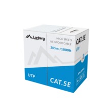  Lanberg Lan Cable UTP Cat.5e 305m Solid CCA Blue 358206 LCU5-10CC-0305-B на топ цена - PIC.bg