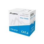 <span>Мрежов кабел</span> Lanberg Lan Cable FTP Cat.5e 305m Solid CU CPR Fluke Passed Grey <span class='catalog-num-in-name'>LCF6-11CU-0305-S</span> - 
