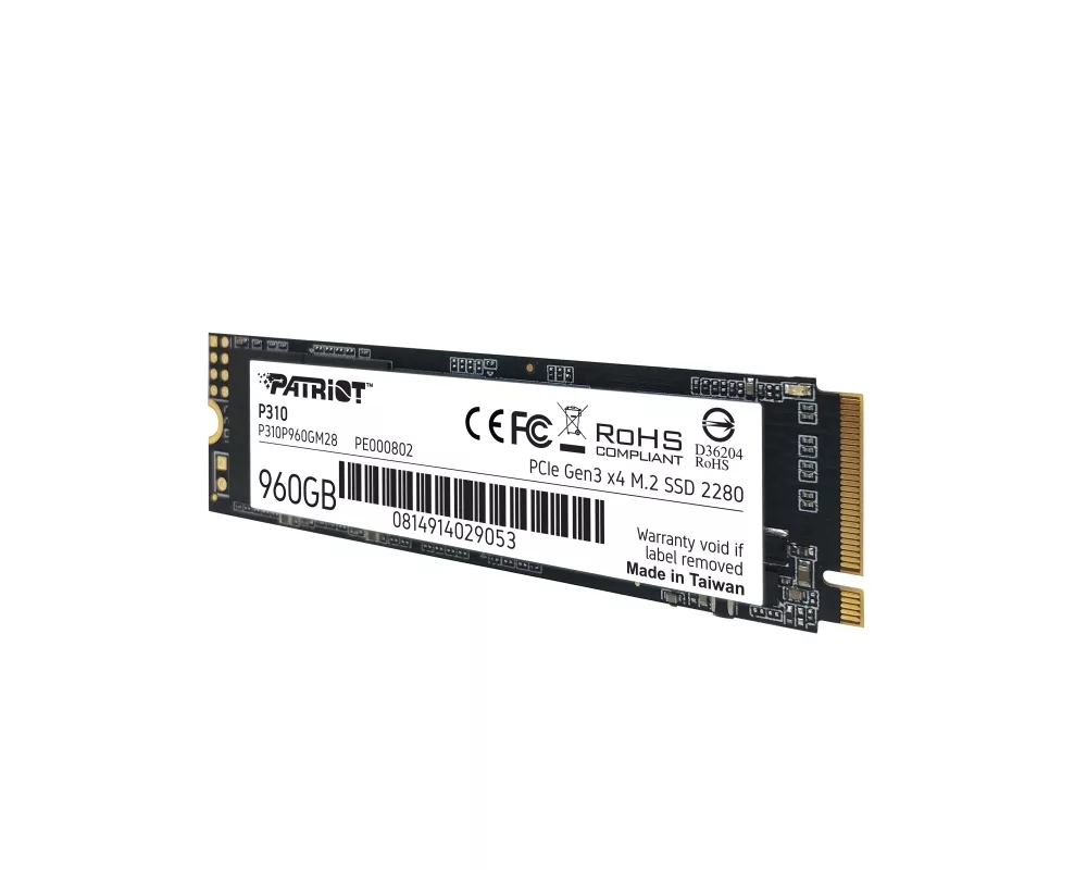 SSD Patriot P310 960GB M.2 2280 PCIE 4