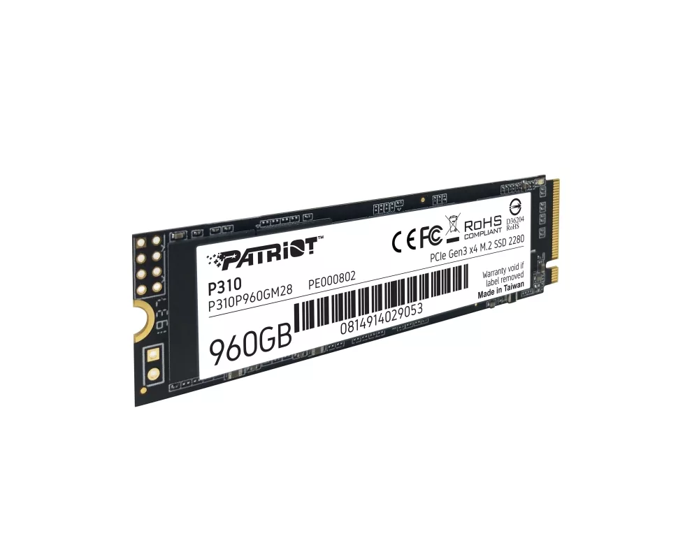 SSD Patriot P310 960GB M.2 2280 PCIE 3