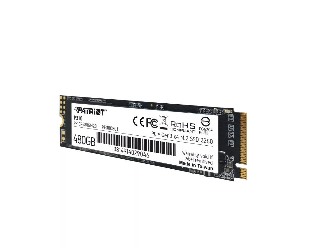 SSD Patriot P310 480GB M.2 2280 PCIE 4