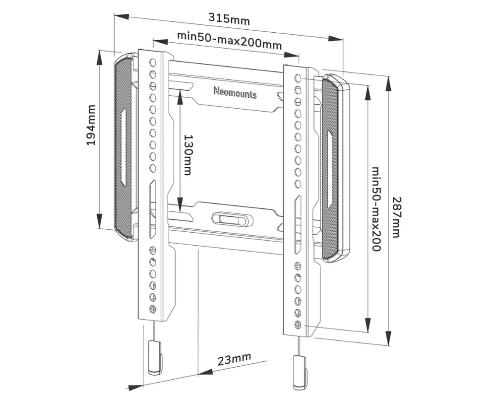 Стойка Neomounts Screen Wall Mount (fixed 5
