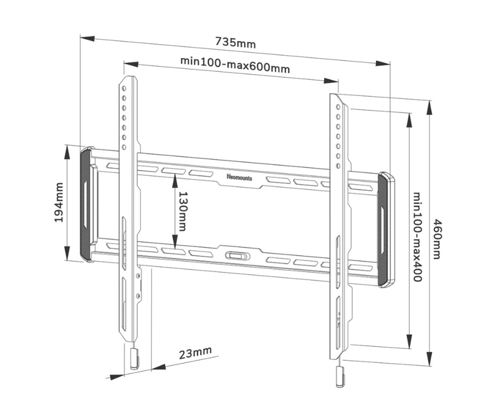 Стойка Neomounts Screen Wall Mount (fixed 5