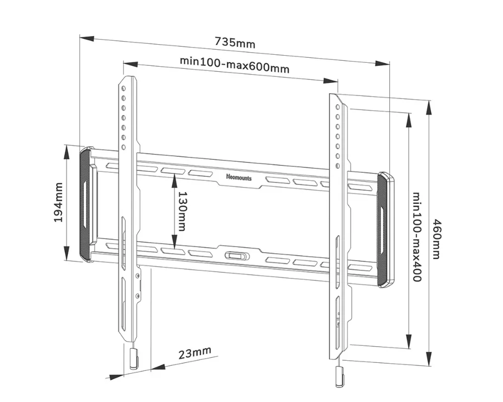 Стойка Neomounts Screen Wall Mount (fixed 5
