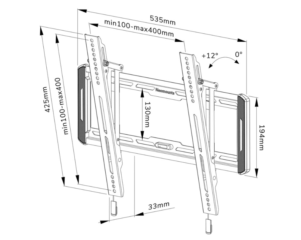 Стойка Neomounts Screen Wall Mount (tilt 6