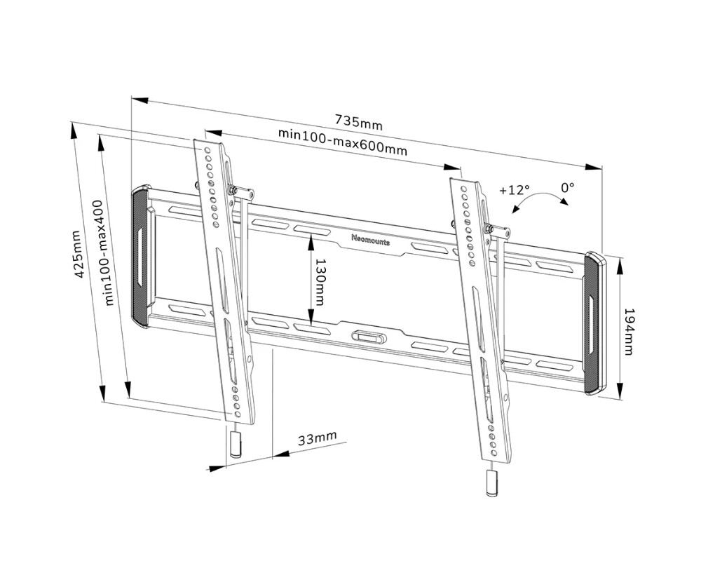 Стойка Neomounts Screen Wall Mount (tilt 7