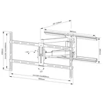 Стойка Neomounts Screen Wall Mount (full motion 8