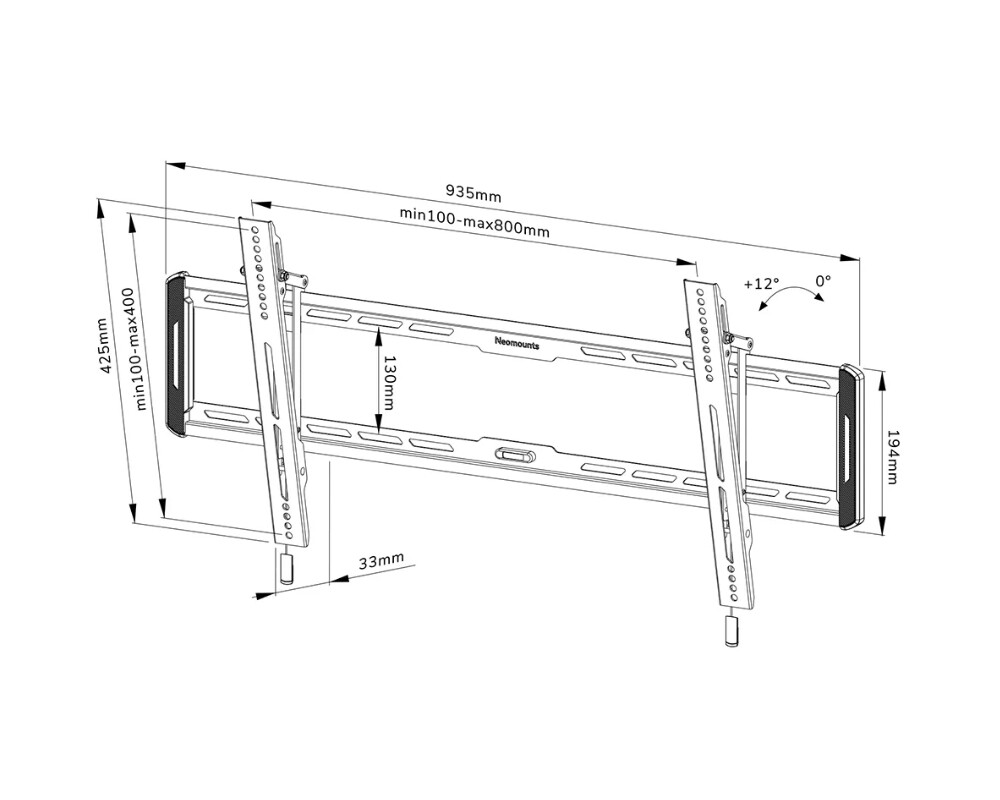 Стойка Neomounts Screen Wall Mount (tilt 7