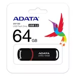 <span>Флаш памет</span> Adata 64GB UV150 USB 3.2 Gen1-Flash Drive Black <span class='catalog-num-in-name'>AUV150-64G-RBK</span> - 