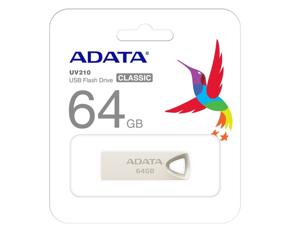 Флаш памет ADATA UV210 64GB USB 2.0 Gold 3