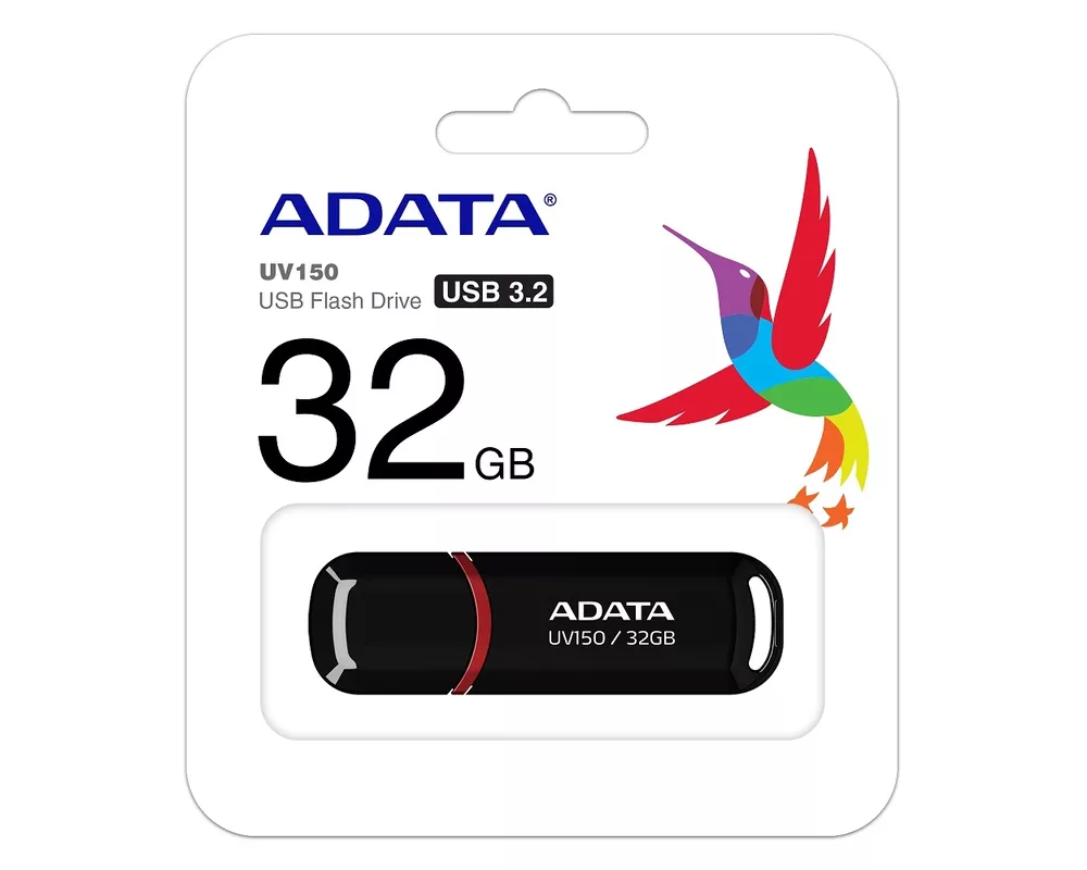 Флаш памет Adata 32GB UV150 USB 3.2 Gen1-Flash Drive Black 2