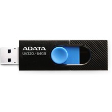  Adata 64GB UV320 USB 3.2 Gen1-Flash Drive Black 382825 AUV320-64G-RBKBL на топ цена - PIC.bg