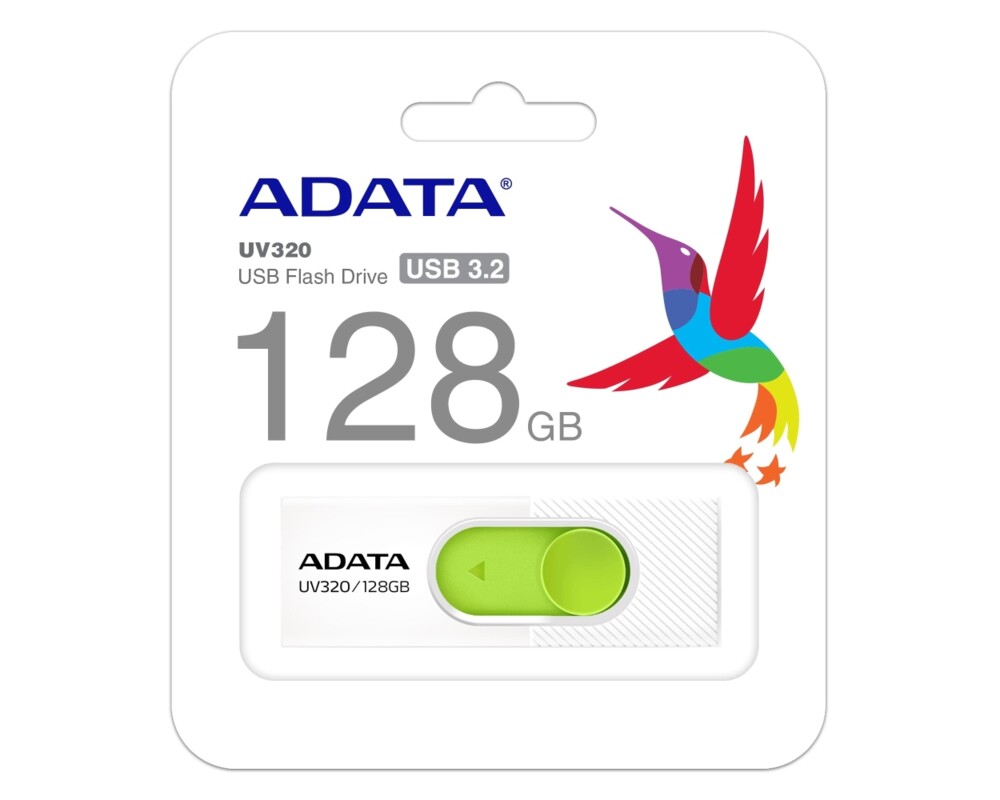 Флаш памет Adata 128GB UV320 USB 3.2 Gen1-Flash Drive White 3