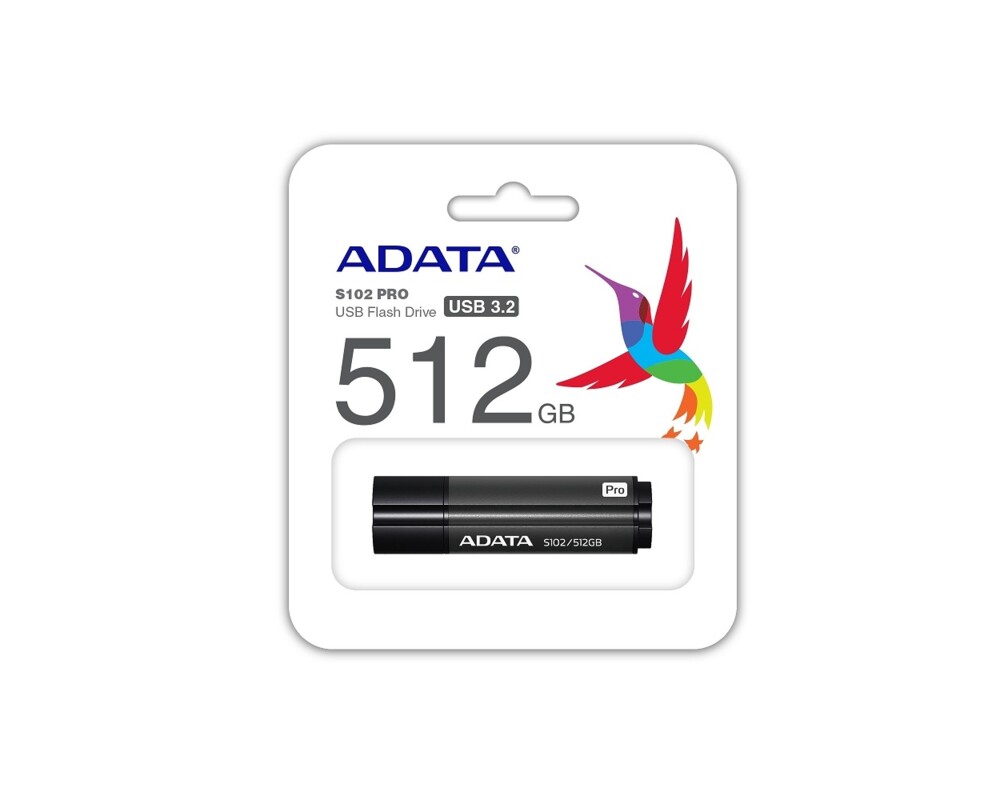 Флаш памет Adata 512GB S102P USB 3.2 Gen1-Flash Drive Titanium Gray 2