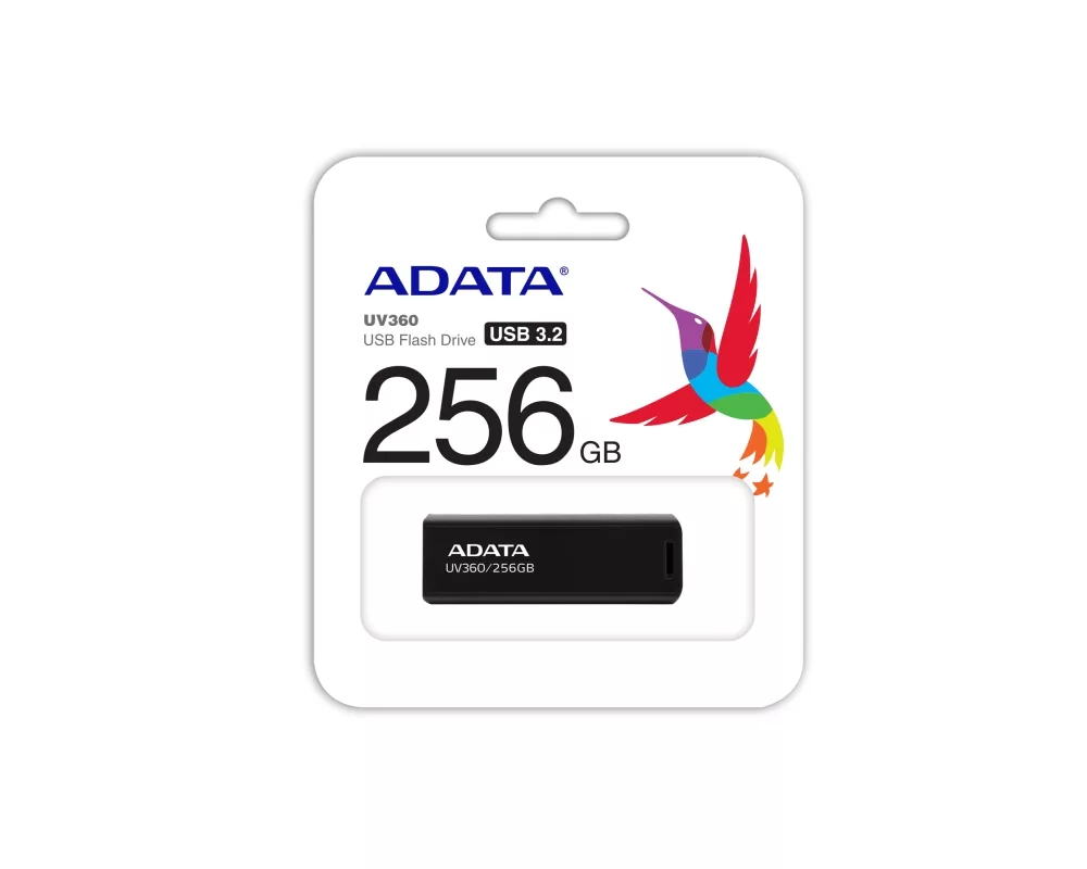 Флаш памет Adata 256GB UV360 USB 3.2 Gen1-Flash Drive Black 4