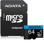 <span>Флаш карта</span> ADATA 64GB MicroSDXC UHS-I CLASS 10 (with adapter) <span class='catalog-num-in-name'>AUSDX64GUICL10A1-RA1</span> - 