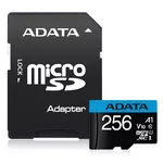 <span>Флаш карта</span> Adata 256GB MicroSDXC UHS-I CLASS10 A1 (1 adapter) <span class='catalog-num-in-name'>AUSDX256GUICL10A1-RA1</span> - 