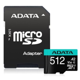 Adata 512GB MicroSDXC UHS-I U3 V30S A2 (1 adapter) 382864 AUSDX512GUI3V30SA2-RA1 на топ цена - PIC.bg