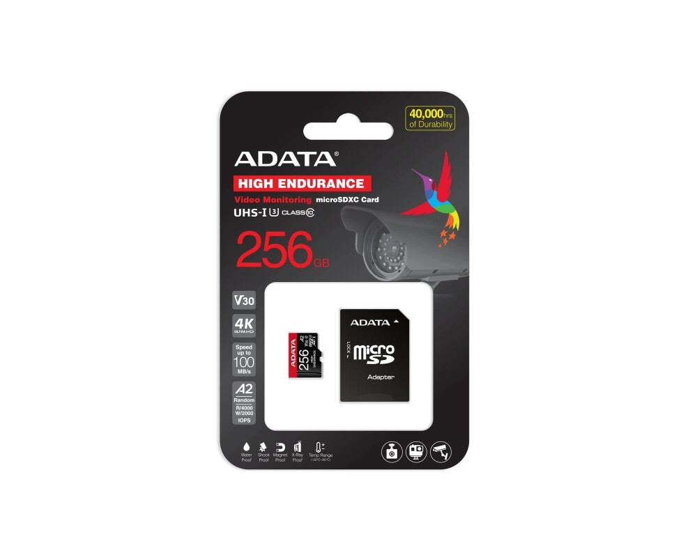 Флаш карта ADATA 256GB MicroSDXC UHS-I U3 V30S High (with adapter) 3