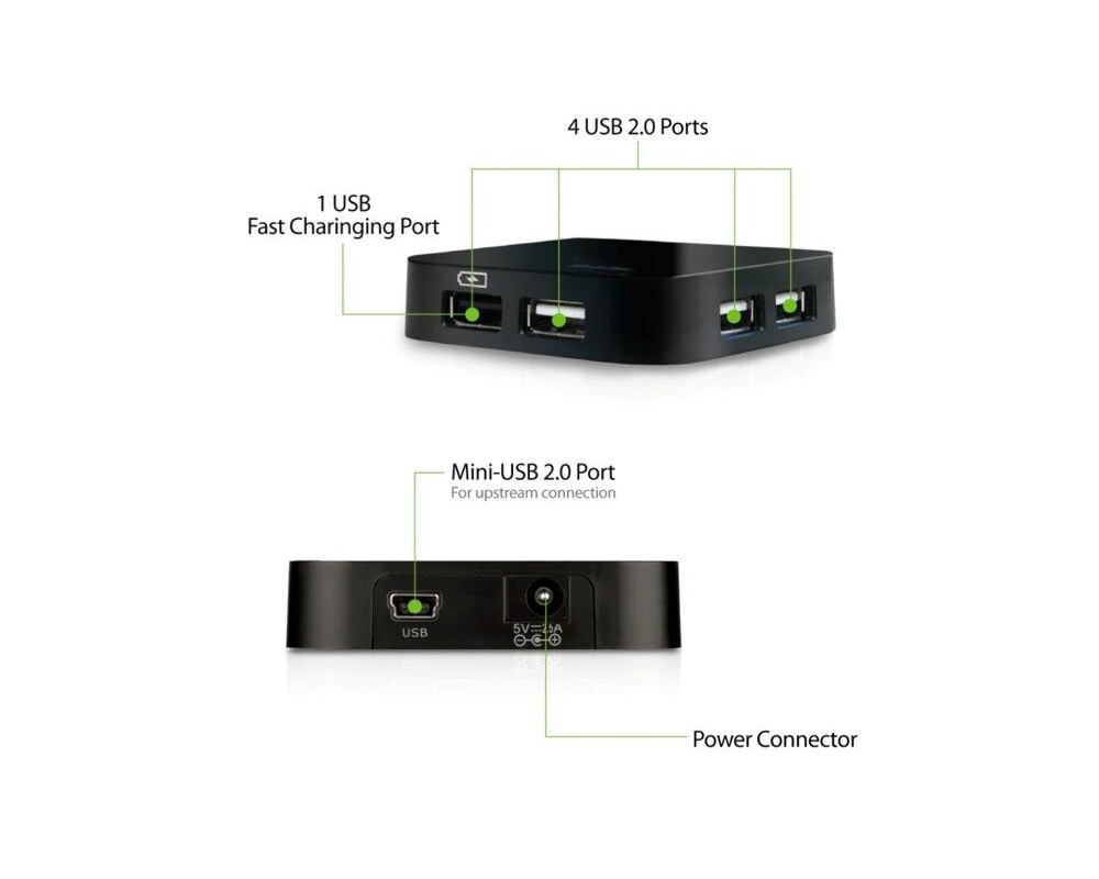 USB хъб D-Link DUB-H4/E 4-Port USB 2.0 Hub DUB-H4 6