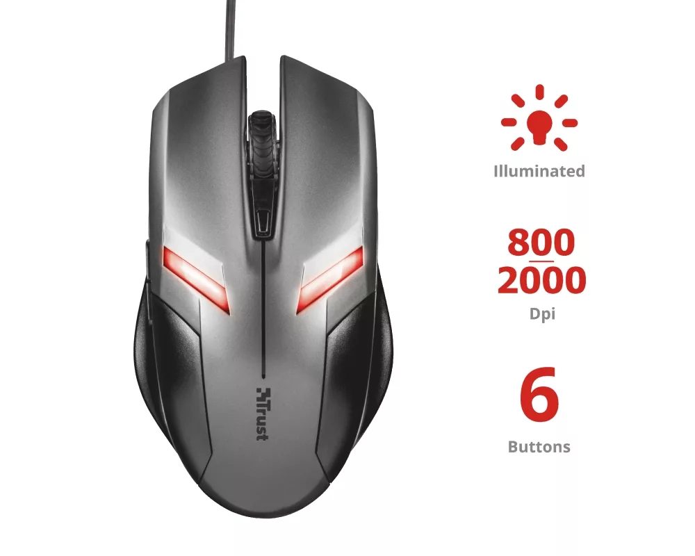 Мишка TRUST Ziva Gaming mouse 3